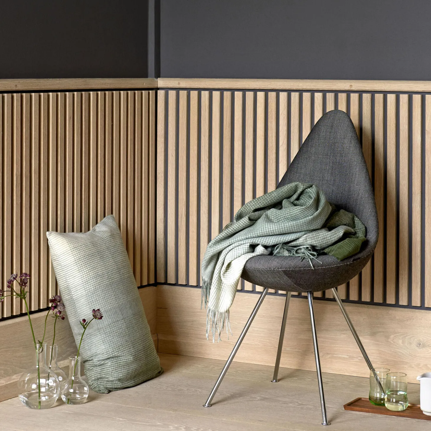 Horizon plaid, evergreen