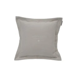 Hotel Velvet Sham with Embroidery, beige