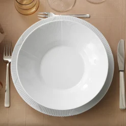 Hvid Elements dyb tallerken Ø 25 cm