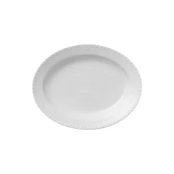 Hvid Halvblonde fad 36,5 cm