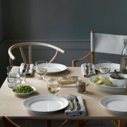 Hvid Halvblonde fad 36,5 cm