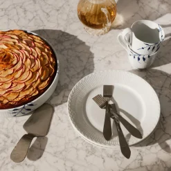 Hvid Halvblonde tallerken Ø 19 cm