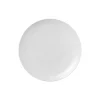 Hvid Riflet Coupe tallerken Ø 23 cm