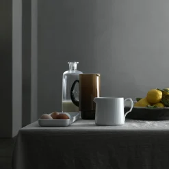 Hvid Riflet fad 36 cm