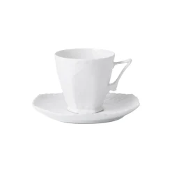 Hvid Riflet Helblonde Kop med Underkop