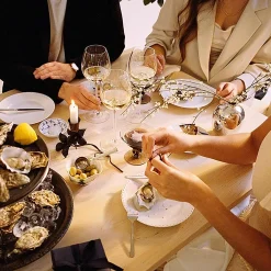 Hvid Riflet Helblonde Tallerken Ø 17 cm