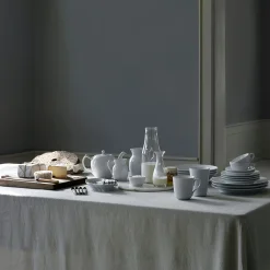 Hvid Riflet krus 28 cl, 2 stk