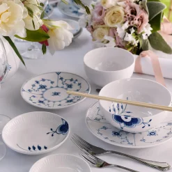 Hvid Riflet skål 24 cl