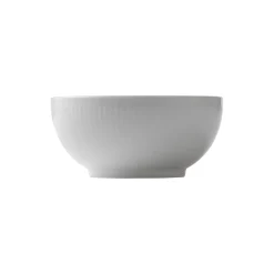 Hvid Riflet skål 47 cl