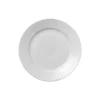 Hvid Riflet tallerken Ø 19 cm