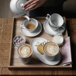 Hvid Riflet termokop 29 cl