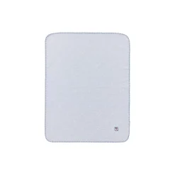 Icons Baby Signature Star Organic Cotton Throw, blue/white