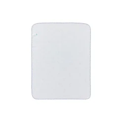 Icons Baby Signature Star Organic Cotton Throw, blue/white