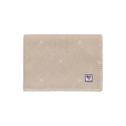 Icons Baby Signature Star Recycled Wool Throw, beige/white