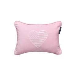 Icons Kids Organic Cotton Velvet Pillow, pink