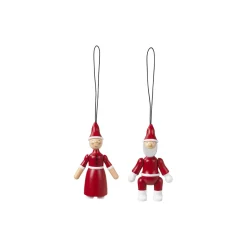 Julemand og nissemor, rød/hvid