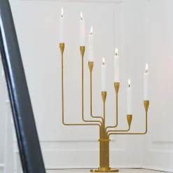 Karlsvognen lysestage, messing