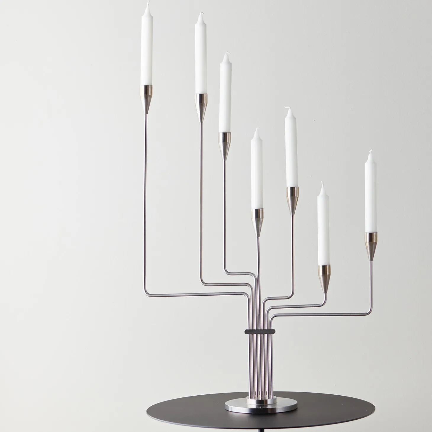 Karlsvognen lysestage, rustfri stål