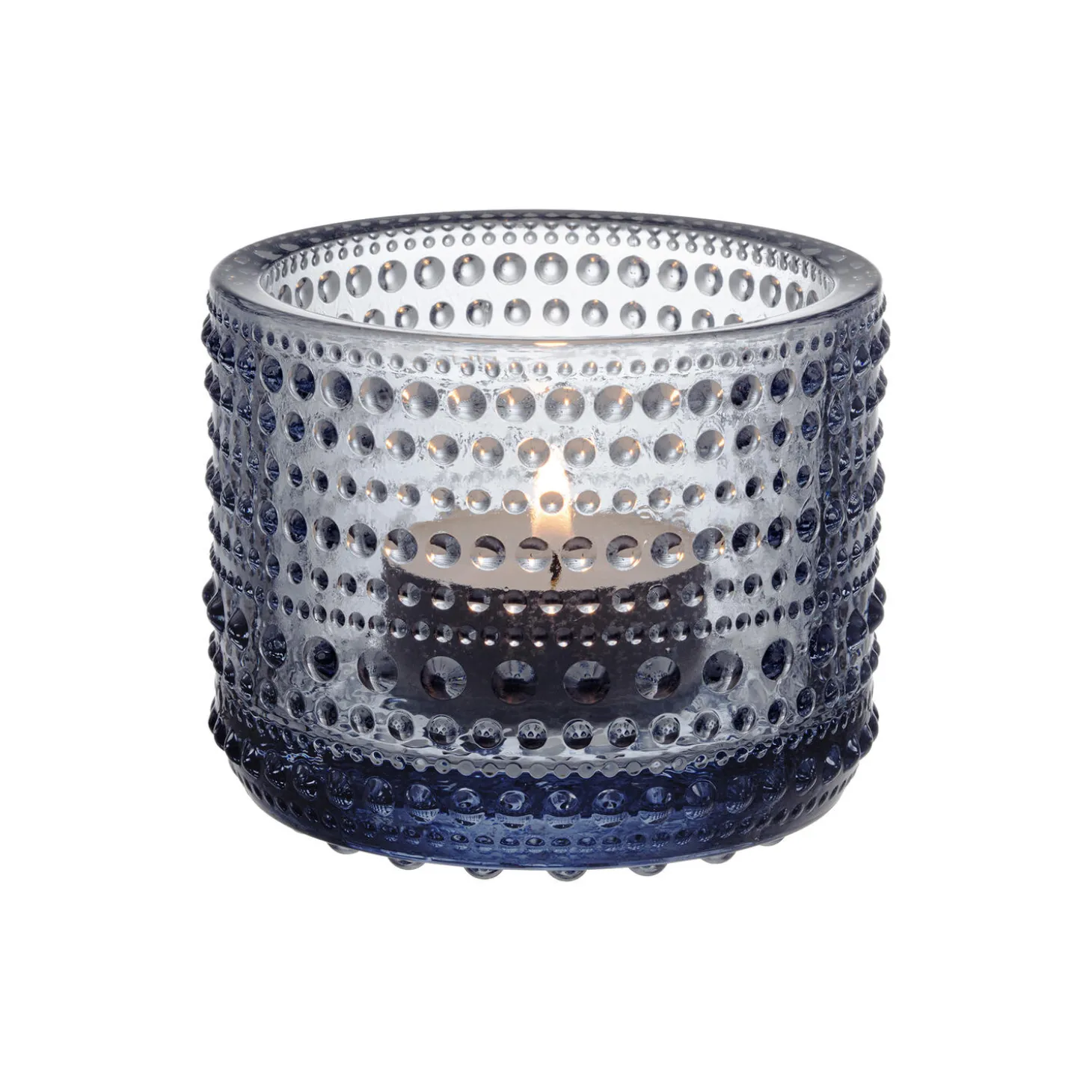 Kastehelmi fyrfadsstage, genbrugsglas