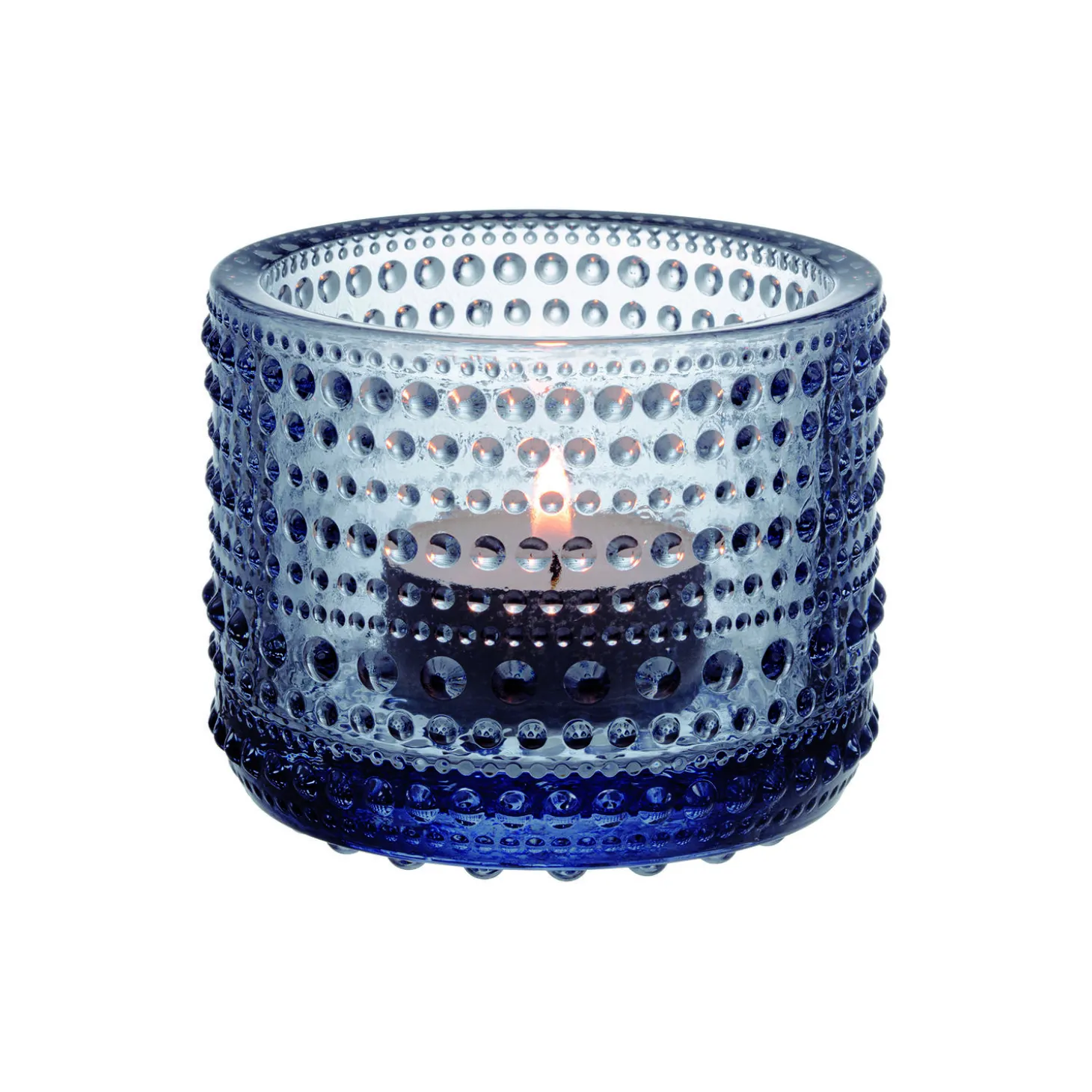 Kastehelmi fyrfadsstage, genbrugsglas