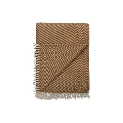 KATTEFOT Throw, burnt ochre