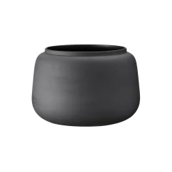 Klassisk vase bred stor, sort