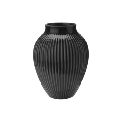Knabstrup vase ripple, black