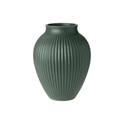 Knabstrup vase ripple, mat celadon green