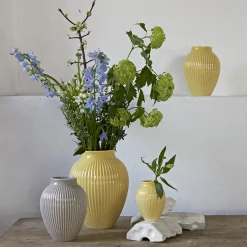 Knabstrup vasen med riller, grey