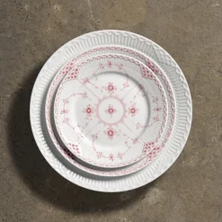 Koral Musselmalet Halvblonde tallerken Ø 19 cm