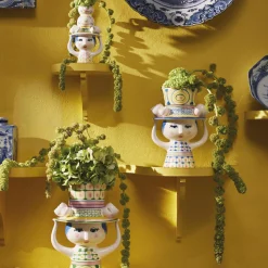 Lady with Hat vase, blå