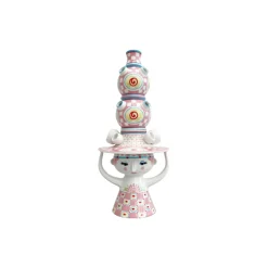 Lady with hat Vase, pink