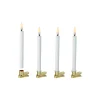 LED Christmas Tree Taper Candles with Clips 4 pcs