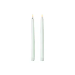 LED Classic Taper Candle 25 cm 2 pcs, nordic white