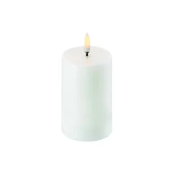 LED Mini Pillar Candle 7.5 cm, nordic white