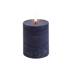 LED Pillar Candle 10 cm, dark blue