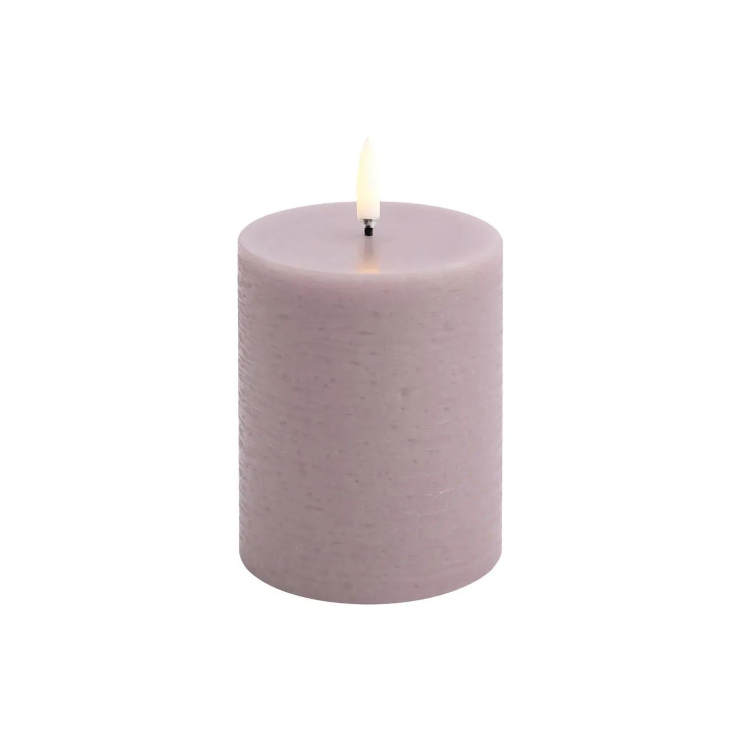 LED Pillar Candle 10 cm, light lavender