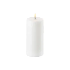LED Pillar Candle 10 cm, nordic white