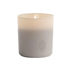 LED rechargeable glass candle, sandstone