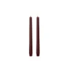LED taper candle 2-pack, wine red