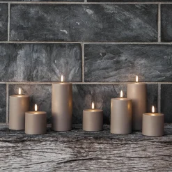 LED udendørs bloklys 15 cm, sandstone