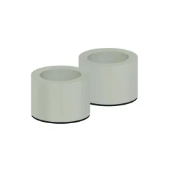 Light Candleholder 2 pcs, dusty green