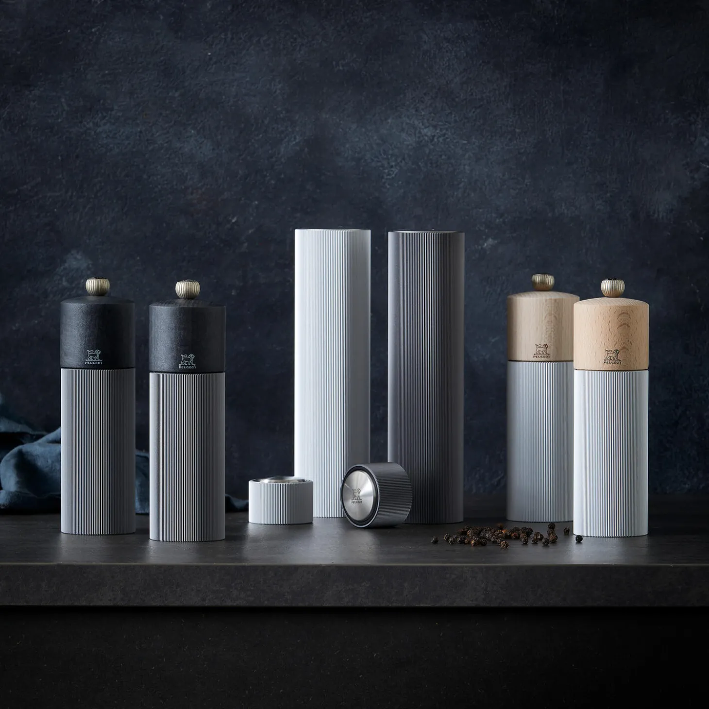 Line peberkværn 18 cm, natur/grå