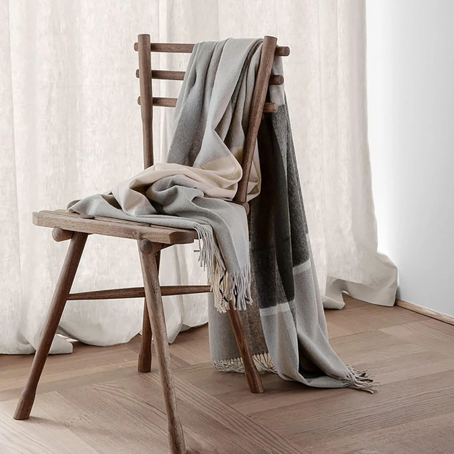 Manhattan plaid, natural