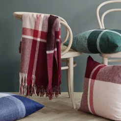 Manhattan plaid, terracotta/red magma