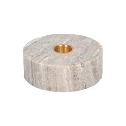 Marble base Candleholder, desert beige