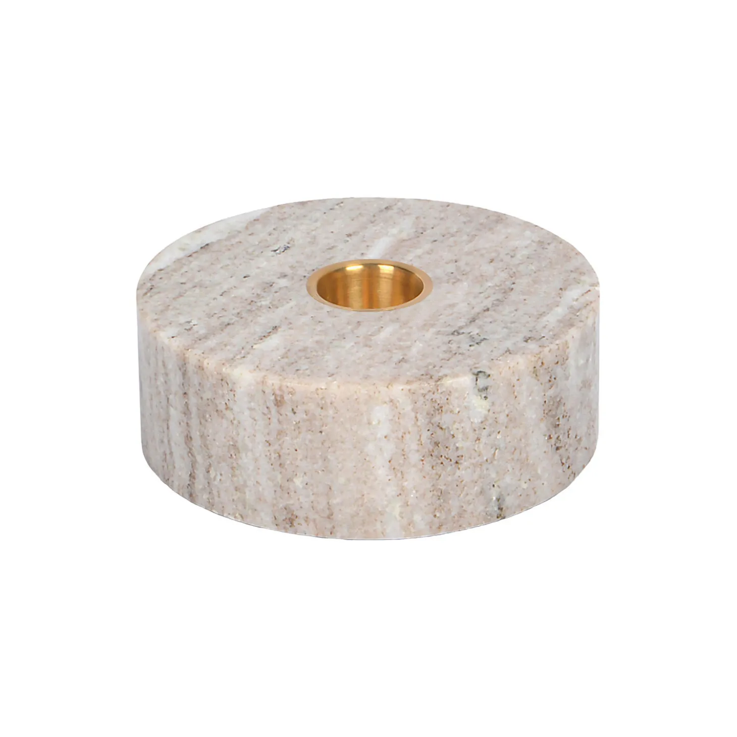 Marble base Candleholder, desert beige