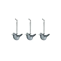 Mini glasfugle 3-pak, grå