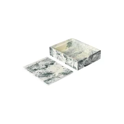 Mist Box 15x20, emerald off-white