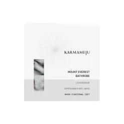 MOUNT EVEREST fleece bathrobe, light grey